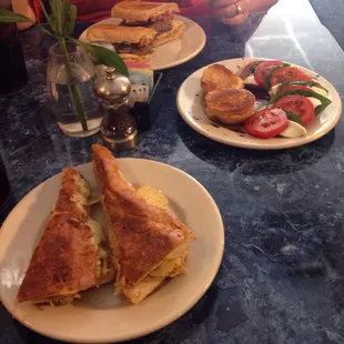 The Real Cuban, Caprese Salad, and Philly Steak.