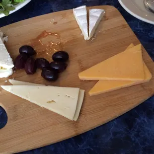 The rest of the cheese platter