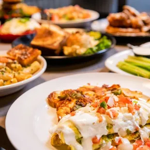 plates of food on a table