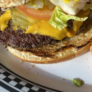 Burgers and the potato tots