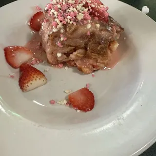 Strawberry Shortcake Bread Pudding