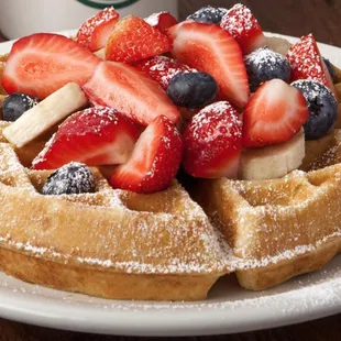 waffles, food