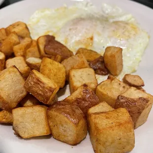 Eggs and home fries