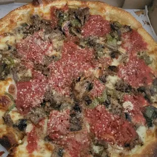 Philly Cheese Steak pizza