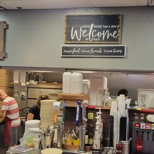 customers in the kitchen