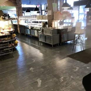 a view of a restaurant kitchen