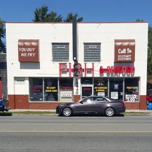 a car parked on the side of the road