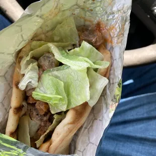 Lamb gyro, spicy