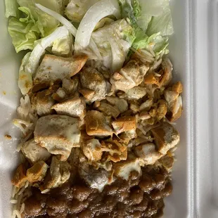 Chicken over rice