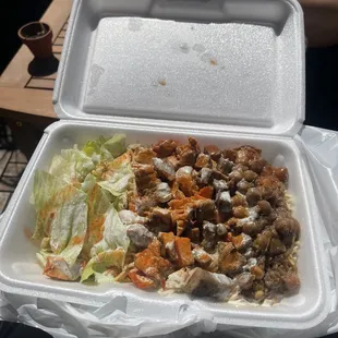 Combo over rice - spicy