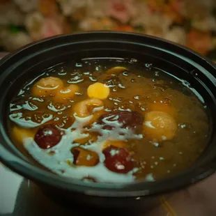Swallow nest soup. This reminded me of home, what my mom used to make me growing up