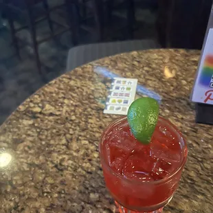 Cocktail and pull tabs! Great way to kick off NYE!