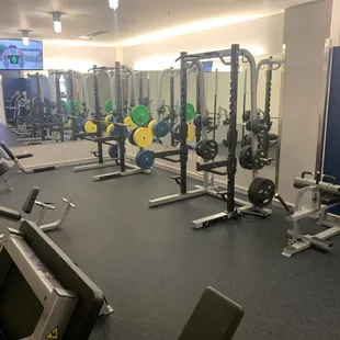 Bumper plates, squat racks, and much more!