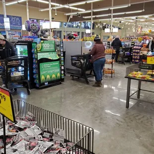Not enough cashiers, they want customers to do some work.
