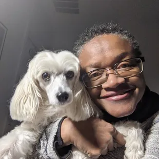 Phyllis &amp; Sir Buddy -the Service Dog