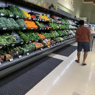 My son Tauqir Sagri browsing the fresh produce section.