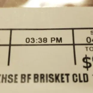 That's very reasonable for brisket and it might be ok for a couple sandwiches once heated up, we will see