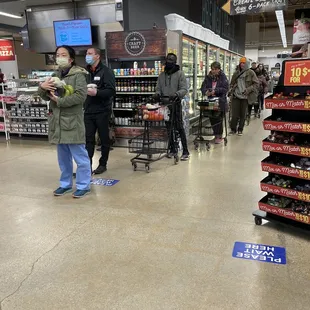 Self checkout line at 12:30 PM on Thursday. Yikes.