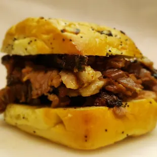 The beef brisket.
