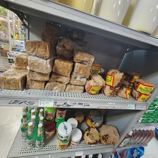 shelves of food and condiments