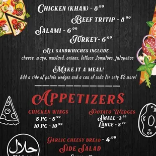 New updated menu, under a New New management