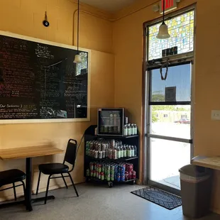 a view of the inside of a restaurant