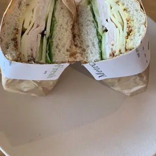 Turkey Focaccia Sandwich