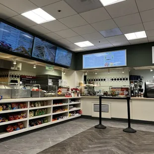 a view of the food counter