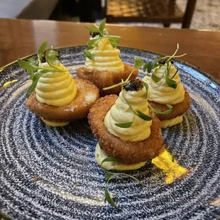 Crispy Deviled Eggs