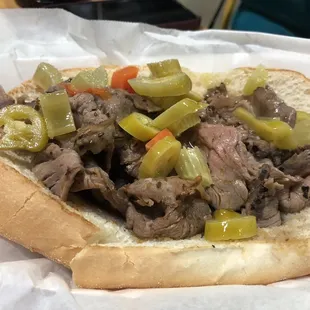 Italian beef sandwich. Disappointed :(