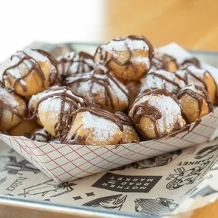 food, dough desserts, donuts