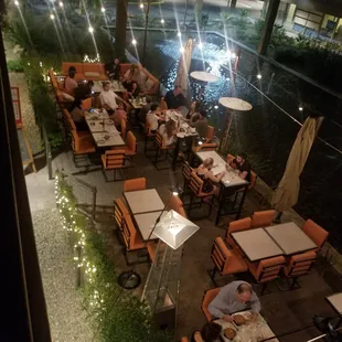 The patio at Metropolis is peaceful, romantic, and energetic all at the same time!!