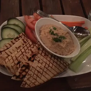 Hummus platter.