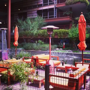 Patio at Metropolis. So tranquil. Beautiful location!