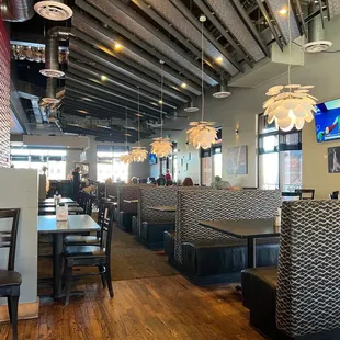 the interior of the restaurant