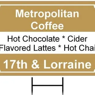 promo sign
