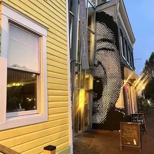 outside