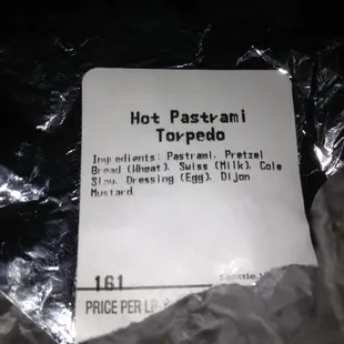 hot pasturani toppings