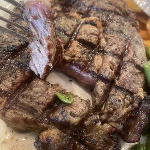 Supposed to be a ribeye cooked medium