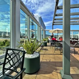 Nice rooftop patio