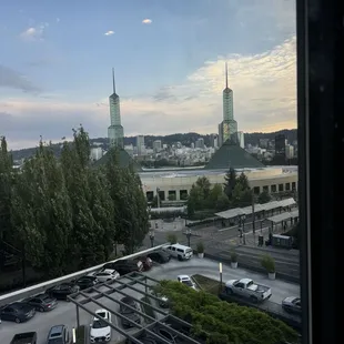 View from the rooftop restaurant.