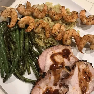 Tenderloin and Shrimp