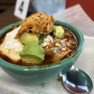 Tortilla soup with chicken.