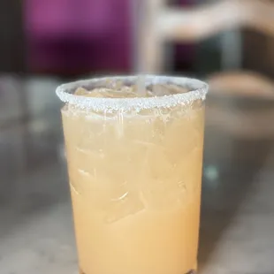 a close up of a drink in a glass