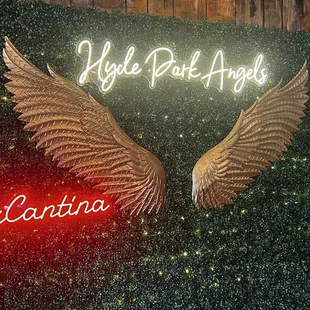 Cute backdrop for pics and ladies nights