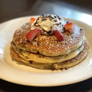 Chocolate-chip pancakes