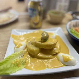 a plate of food on a table