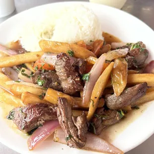 Lomo Saltado was AMAZING. The Filet Mignon was so soft and absorbed all the flavor!
