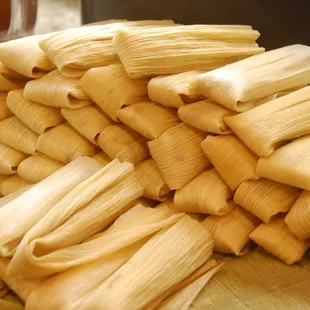 a pile of tamales
