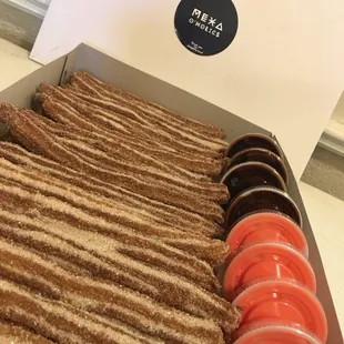 Homemade churros package